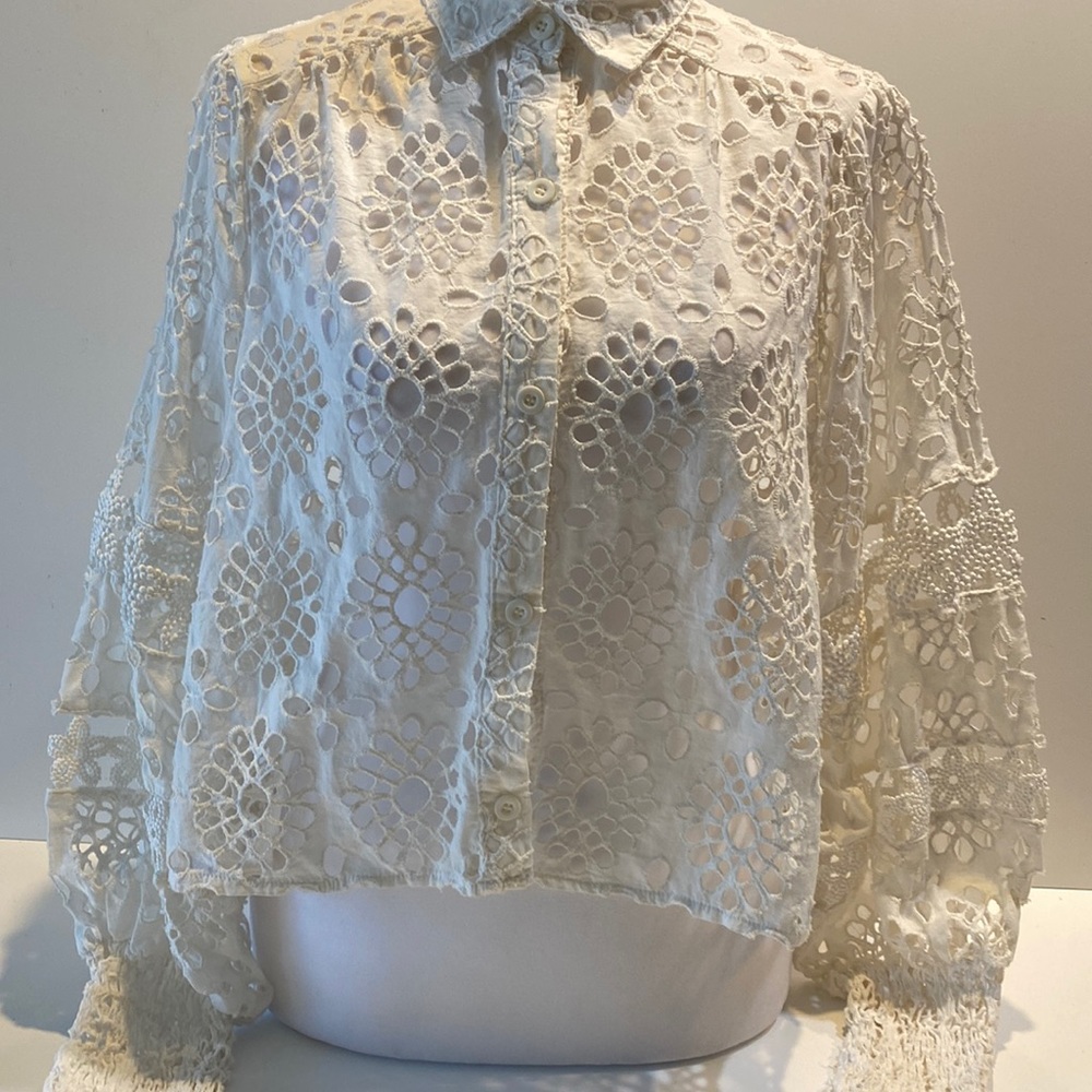 Miss June Afsana Shirt - White French